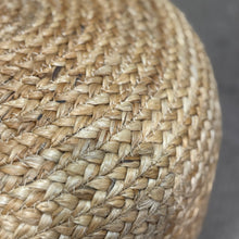 Load image into Gallery viewer, Natural Braided Jute Pouf
