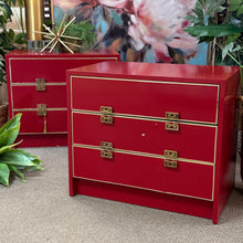 Load image into Gallery viewer, Chinoiserie Campaign Nightstand
