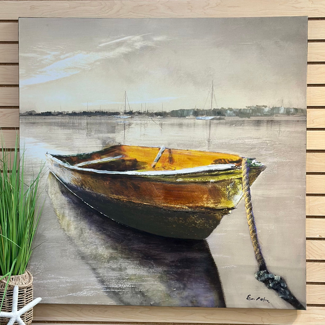 Yellow Boat On Water