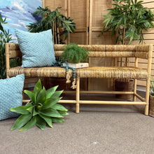 Load image into Gallery viewer, Rattan Wrapped Bench
