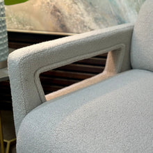 Load image into Gallery viewer, Light Grey Sherpa Chair
