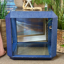 Load image into Gallery viewer, Blue Linen Side Table
