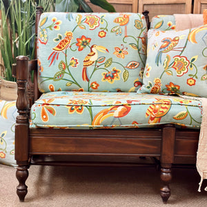 Bird Motif Loveseat