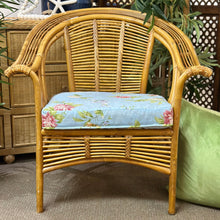 Load image into Gallery viewer, Floral/Rattan Accent Chair
