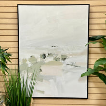 Load image into Gallery viewer, Green/White Framed Abstract
