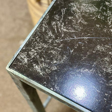 Load image into Gallery viewer, Black Metal/Marble Side Table
