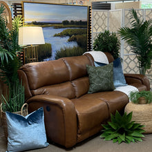 Load image into Gallery viewer, Saddle Brown Reclining Sofa
