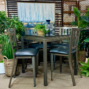 5PC Amisco Metal Pub Dining Set