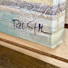 Load image into Gallery viewer, Teal/Gold Streak Art
