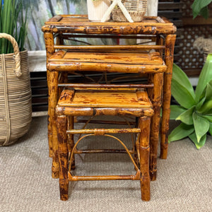 S/3 Tortoise Bamboo Nesting Tables