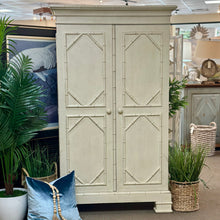 Load image into Gallery viewer, Faux Bamboo Armoire
