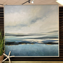 Load image into Gallery viewer, Navy/Gold Abstract I
