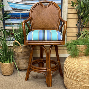 Rattan Swivel Counter Stool