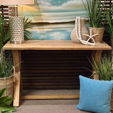 Load image into Gallery viewer, White Washed Trestle Desk/Console
