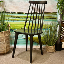 Load image into Gallery viewer, Black Slat Dining Chair
