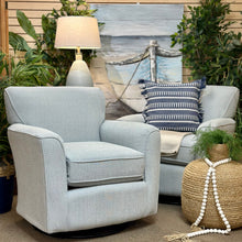 Load image into Gallery viewer, Pale Blue Swivel Glider
