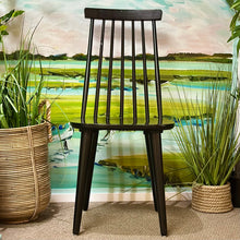 Load image into Gallery viewer, Black Slat Dining Chair

