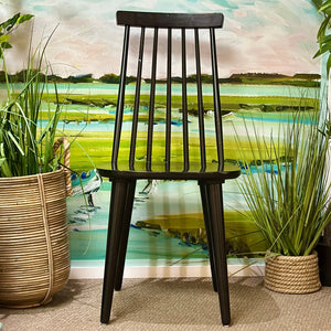 Black Slat Dining Chair