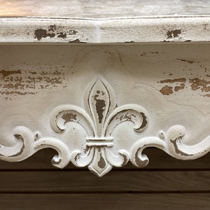 Distressed Ivory Console