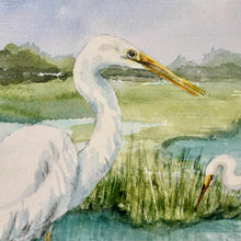 Load image into Gallery viewer, Egret Family Giclee Art

