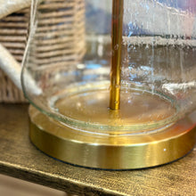 Load image into Gallery viewer, Gold &amp; Glass Table Lamp
