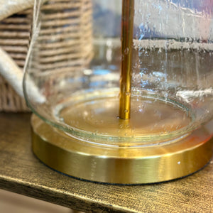 Gold & Glass Table Lamp