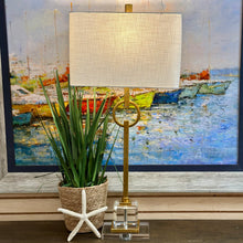 Load image into Gallery viewer, Gold &amp; Lucite Designer Lamp
