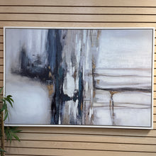 Load image into Gallery viewer, Gold/Blue/Grey Abstract
