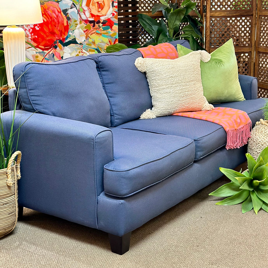 Cobalt Blue Sofa