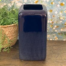 Load image into Gallery viewer, Navy Square Vase
