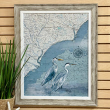 Load image into Gallery viewer, Carolina Map W/Shorebirds
