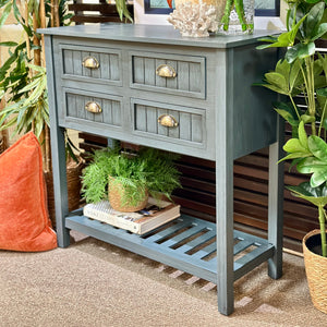 Antiqued Navy Console