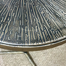 Load image into Gallery viewer, Textured Metal Side Table
