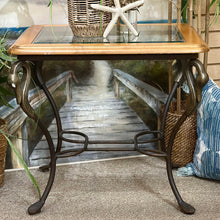 Load image into Gallery viewer, Glass/Metal Side Table
