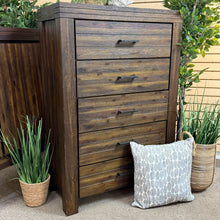 Load image into Gallery viewer, 5DRW Rustic Wood Tall Dresser
