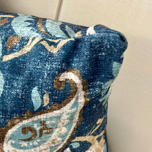 Load image into Gallery viewer, Blue Floral Pillow
