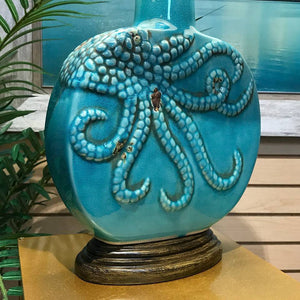 Turquoise Octopus Lamp