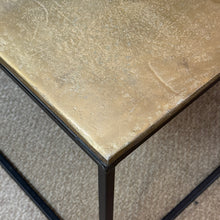 Load image into Gallery viewer, Gold Metal Coffee Table
