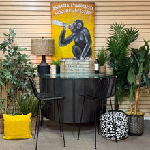 Load image into Gallery viewer, Glass Top Demilune Bar
