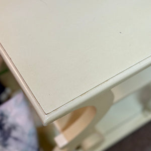 Cream Scroll Side Table