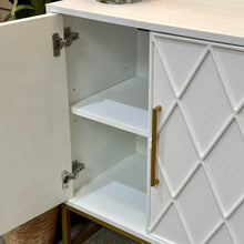 Load image into Gallery viewer, 50" White &amp; Gold Cabinet
