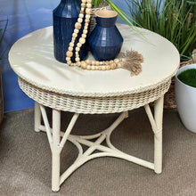 Load image into Gallery viewer, Round Wicker Side Table
