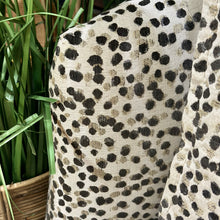 Load image into Gallery viewer, Crate &amp; Barrel Spotted Swivel Chair
