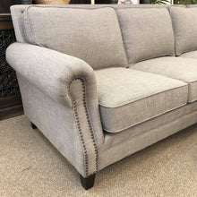 Load image into Gallery viewer, 2PC Grey Sectional w/ Nailheads
