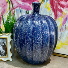 Load image into Gallery viewer, White Speckled Blue Vase
