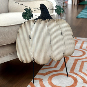 Metal Pumpkin Outdoor Decor
