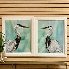 Load image into Gallery viewer, Right Aqua Heron Giclee Art
