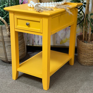 Yellow Power Side Table