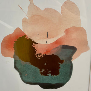 Teal/Blush Abstract I
