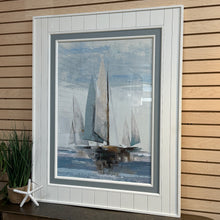 Load image into Gallery viewer, Sailboats Framed In Shiplap
